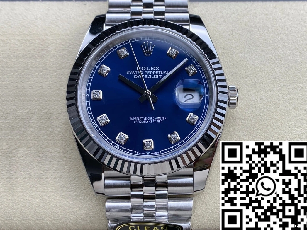 Dial Datejust Factory Clean M126334-0016 Rolex Blue 0223